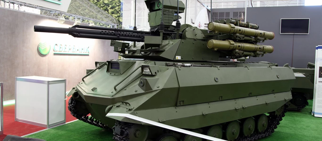 Τον μη επανδρωμένο καταστροφέα αρμάτων Uran-9 ανέπτυξε στη Συρία η Ρωσία (βίντεο-upd)